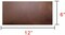 Full Grain Leather 12"x6" Set of 2 5/6oz (2.0mm) Tooling Crafts Cowhide Brown